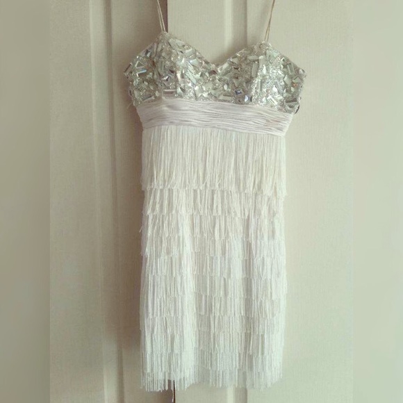 Sherri Hill white cocktail dress! Size 0. - Picture 1 of 4